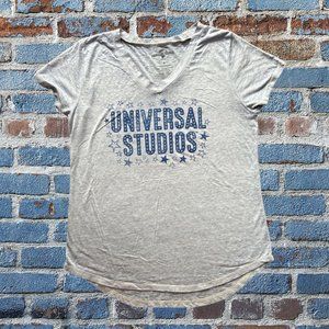 Universal Studios T-Shirt Women's S Blue Short Sleeve Round Hem Embellished New